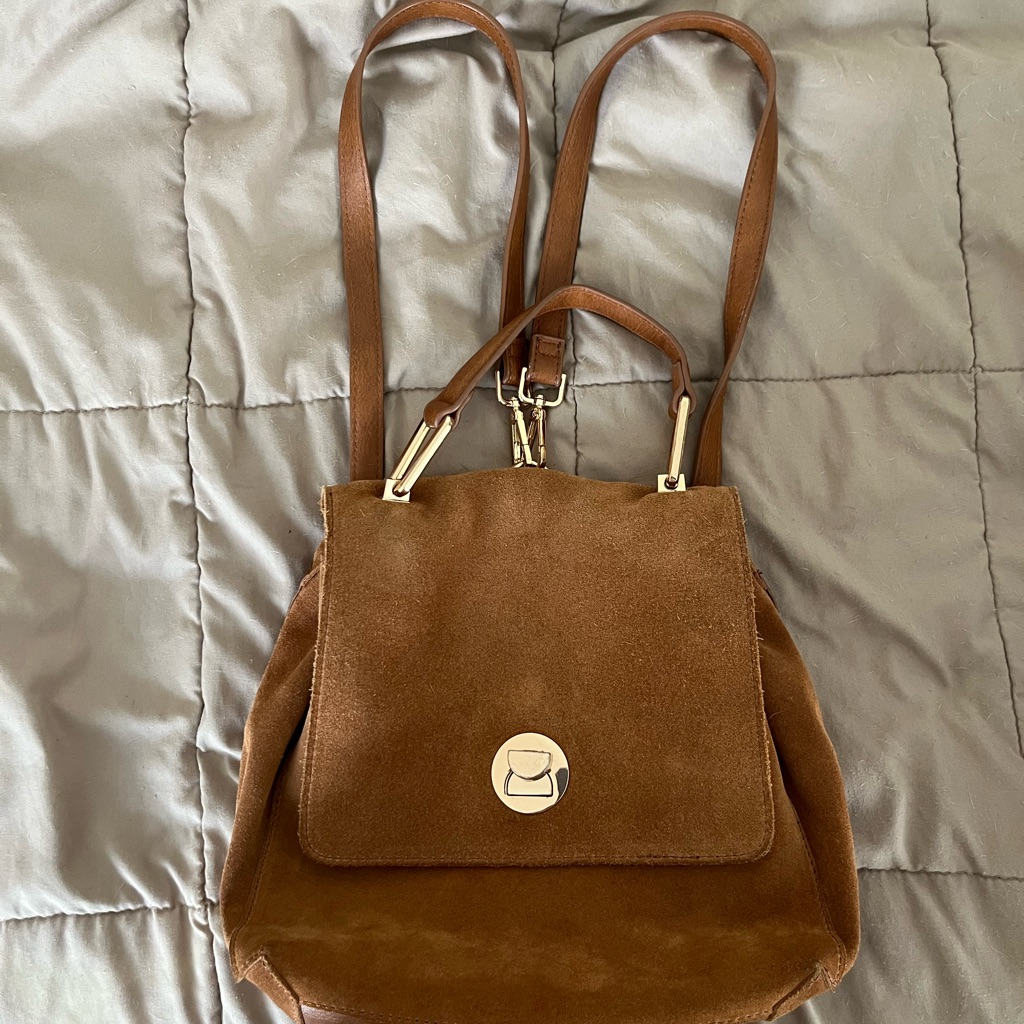 Brown Suede Women's Bag